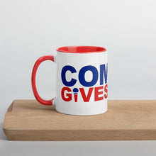 Load image into Gallery viewer, Comedy Gives Back Mug with Color Inside
