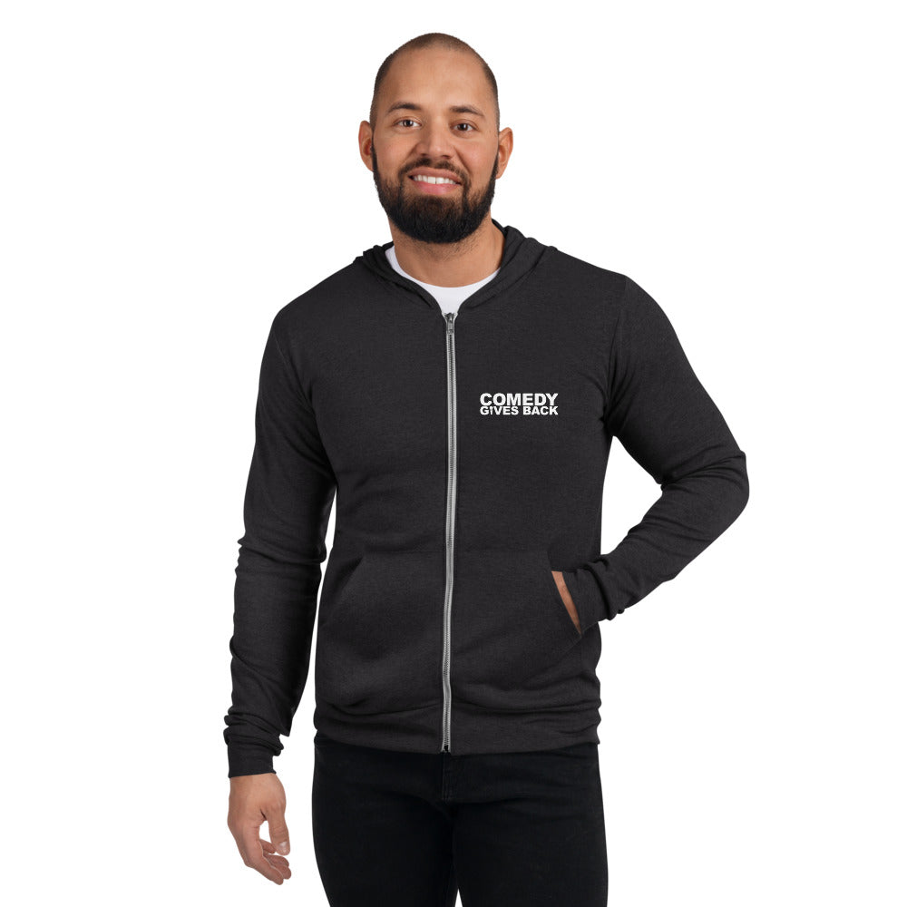 Comedy Gives Back Unisex Zip Hoodie