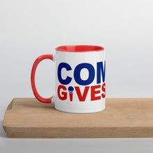Load image into Gallery viewer, Comedy Gives Back Mug with Color Inside
